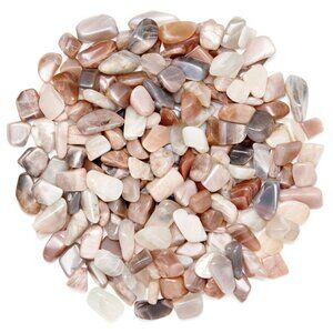 1 lb Tumbled Moonstone Gemstone Crystals Crafting Stones Bulk Gem Rock Specimens